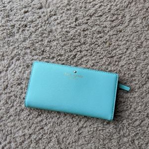KATE SPADE baby blue slim wallet